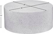 Terrazzo Terrazzo Pattern Iron Coffee Table in White - 237White-C