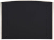 Tess Velvet Queen Bed (3 Boxes) Beige - Gate FurnitureQueen Bed