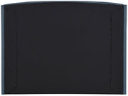 Tess Velvet Queen Bed (3 Boxes) Blue - Gate FurnitureQueen Bed