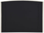 Tess Velvet Queen Bed (3 Boxes) Cream - Gate FurnitureQueen Bed