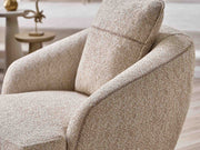 Tetra San 4-pieces (2 Sofa & 2 Chair) Livingroom in Brown - Cream - 200-SAN-TET-BRO-CRE-3311