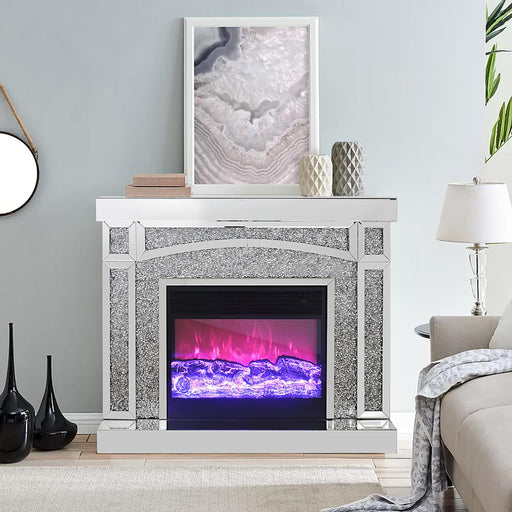Teucreum Fireplace With Heater - Gate FurnitureFireplace