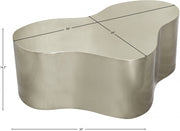 Tevere Iron Coffee Table in Silver - 238Silver-C