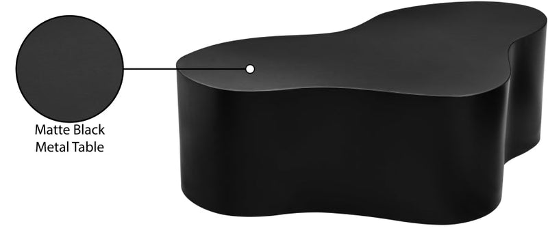 Tevere Large Iron Coffee Table in Black - 246Black-C