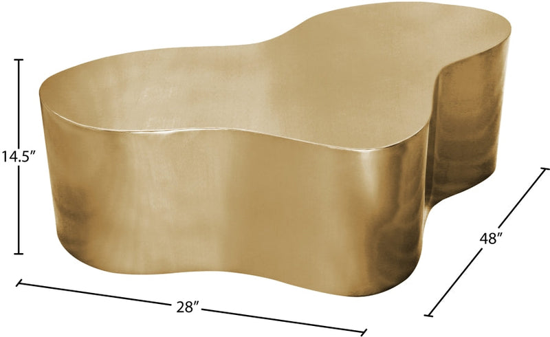 Tevere Large Iron Coffee Table in Gold - 246Gold-C