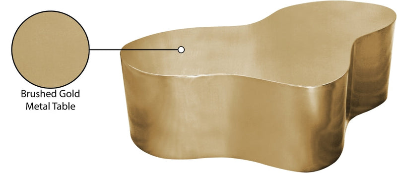 Tevere Large Iron Coffee Table in Gold - 246Gold-C