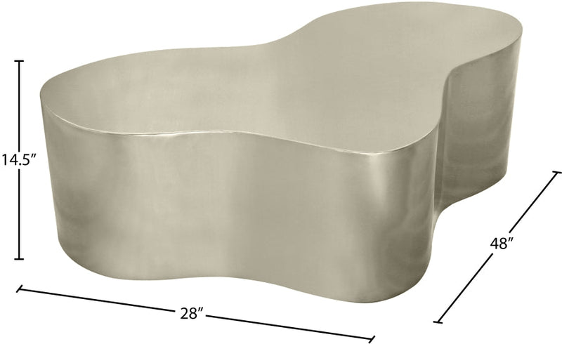 Tevere Large Iron Coffee Table in Silver - 246Silver-C