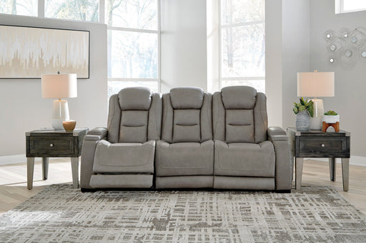 The Man - Den Gray Power Reclining Sofa - Gate FurniturePower Reclining Sofa