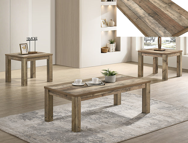 Theo 3Pk Cof Tbl Set-Reclaimed Wood - 4168SET-RCW