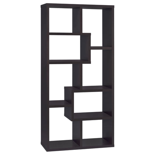 Theo 71-inch 6-shelf Bookshelf Cappuccino - 800264
