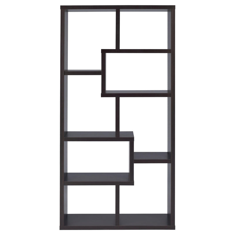 Theo 71-inch 6-shelf Bookshelf Cappuccino - 800264