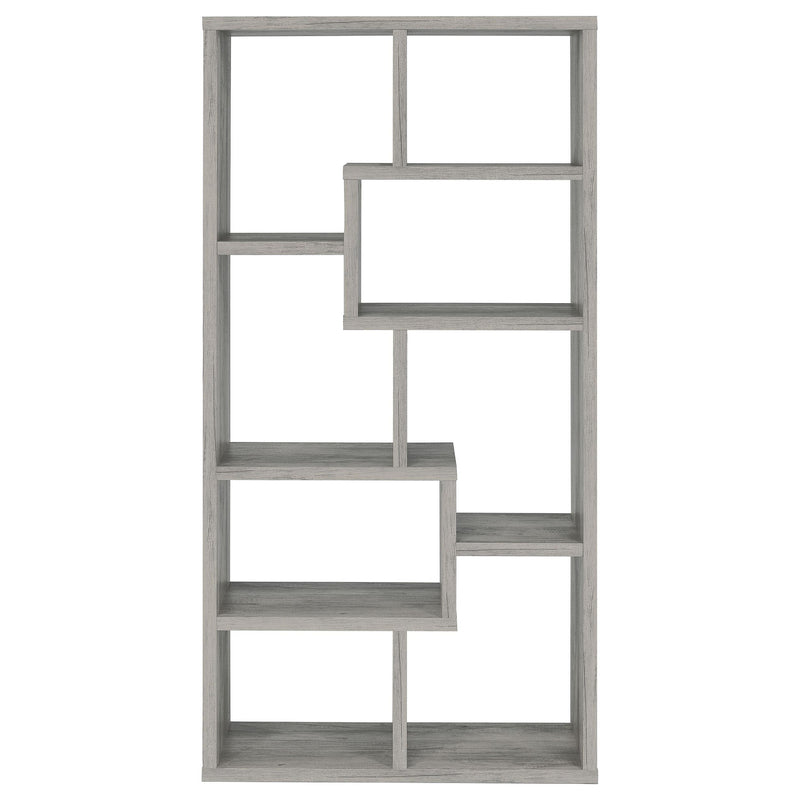 Theo 71-inch 6-shelf Bookshelf Grey Driftwood - 801137