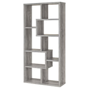 Theo 71-inch 6-shelf Bookshelf Grey Driftwood - 801137