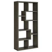 Theo 71-inch 6-shelf Bookshelf Weathered Grey - 800510