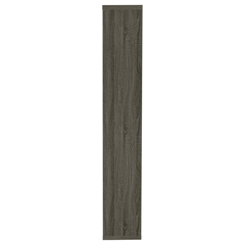Theo 71-inch 6-shelf Bookshelf Weathered Grey - 800510