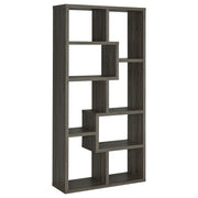 Theo 71-inch 6-shelf Bookshelf Weathered Grey - 800510