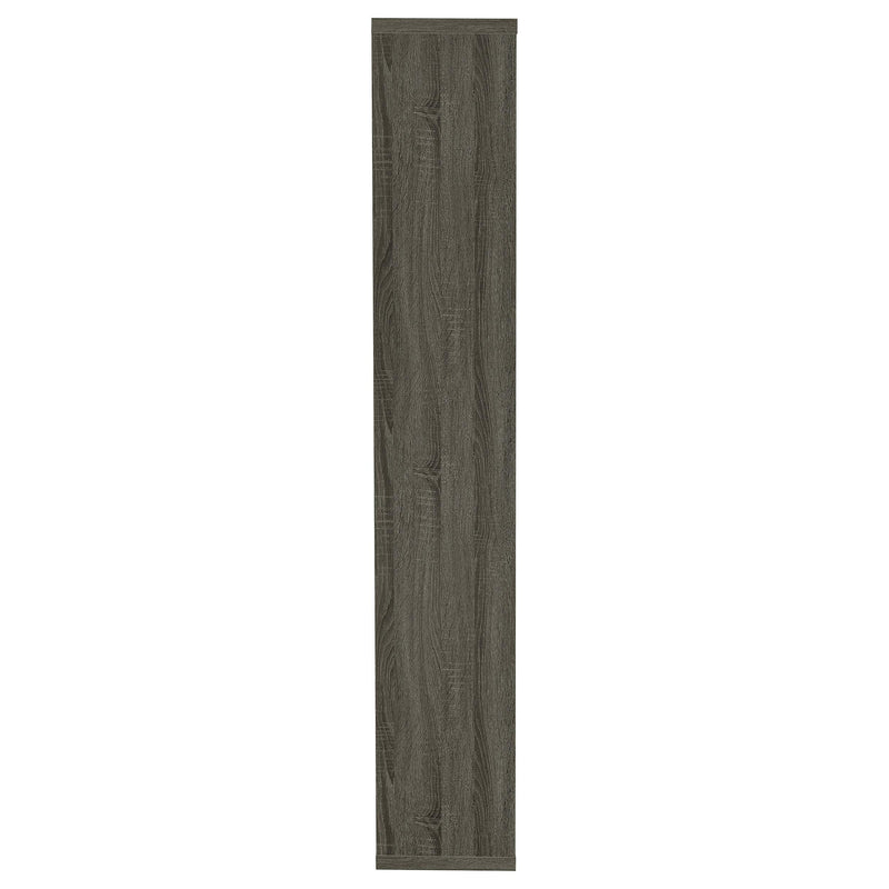 Theo 71-inch 6-shelf Bookshelf Weathered Grey - 800510