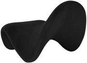 Theodore Faux Sherling Upholstered Accent Chair in Black - 548Black