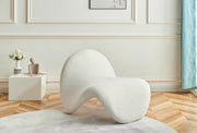 Theodore Faux Sherling Upholstered Accent Chair in Cream - 548Cream