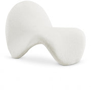 Theodore Faux Sherling Upholstered Accent Chair in Cream - 548Cream