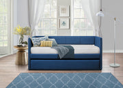 Therese Blue Daybed with Trundle - Gate FurnitureDaybed