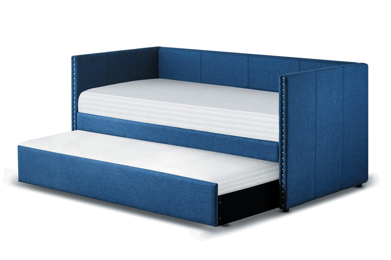 Therese Blue Daybed with Trundle - Gate FurnitureDaybed