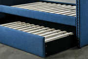 Therese Blue Daybed with Trundle - Gate FurnitureDaybed