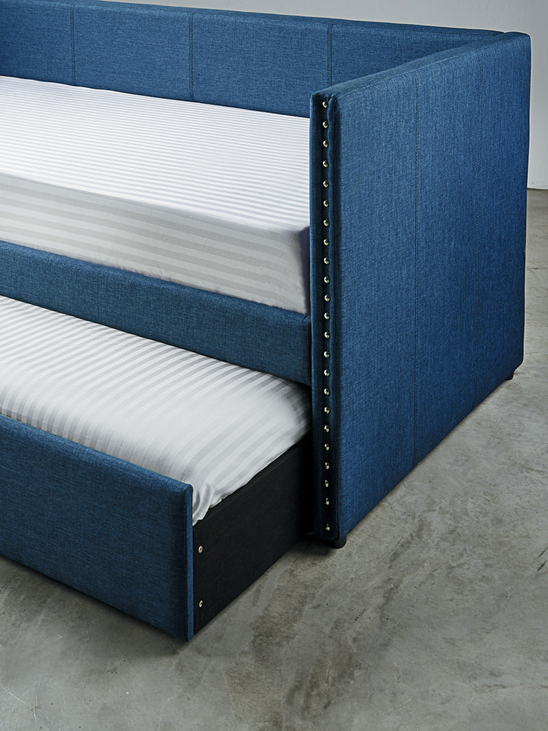 Therese Blue Daybed with Trundle - Gate FurnitureDaybed