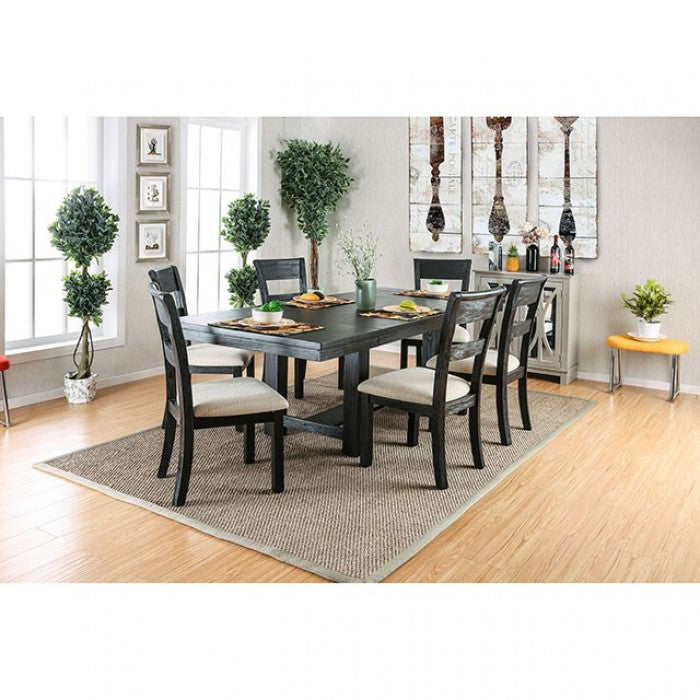Thomaston Wire-Brushed Black Dining Table - CM3543T-TABLE