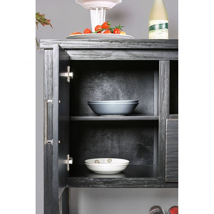Thomaston Wire-Brushed Black Dining Table - CM3543T-TABLE