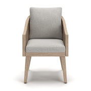 Thunder Trails Light Gray/Beige Outdoor Arm Chair (Set of 2) - PCP612-601A