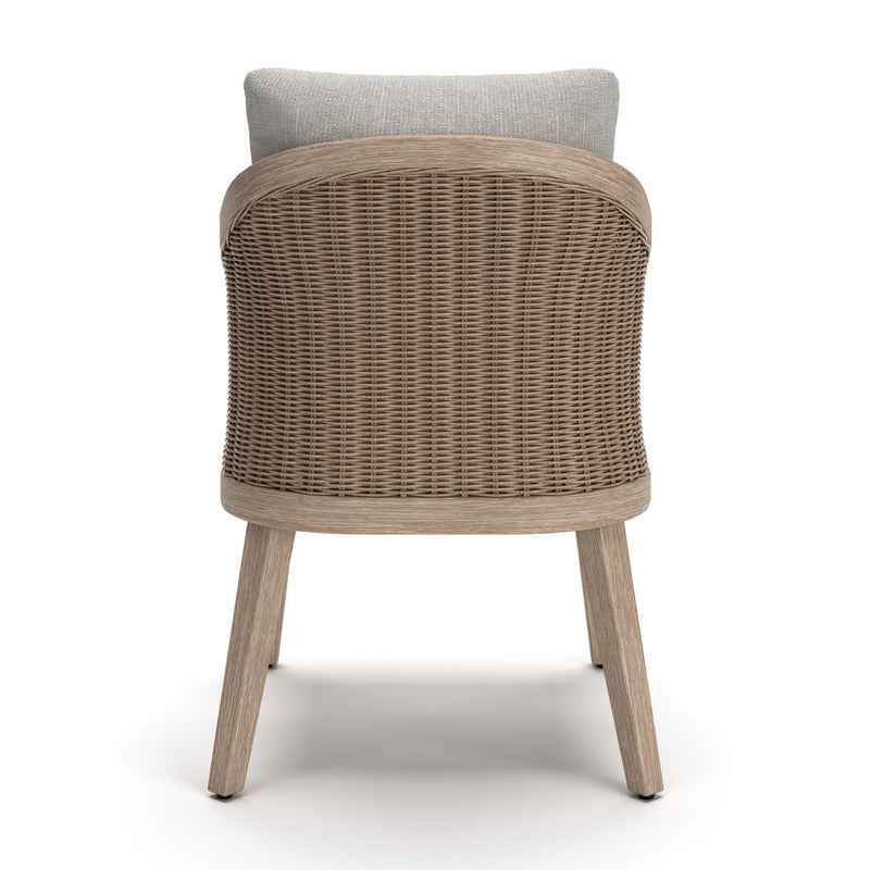 Thunder Trails Light Gray/Beige Outdoor Arm Chair (Set of 2) - PCP612-601A
