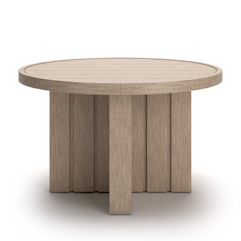 Thunder Trails Light Gray/Beige Outdoor Dining Table - PCP612-615