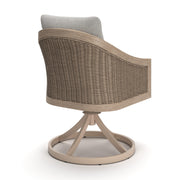 Thunder Trails Light Gray/Beige Outdoor Swivel Chair (Set of 2) - PCP612-602A
