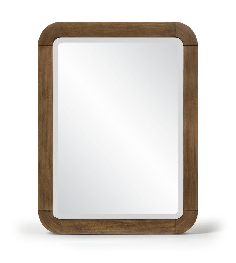 Tiberio 20" W x 42" H Solid Wood Frame Mirror in Brown - TiberioBrown-M
