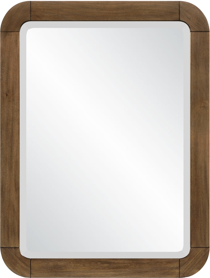 Tiberio 20" W x 42" H Solid Wood Frame Mirror in Brown - TiberioBrown-M