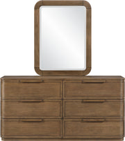 Tiberio 20" W x 42" H Solid Wood Frame Mirror in Brown - TiberioBrown-M