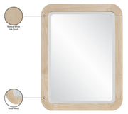 Tiberio 20" W x 42" H Solid Wood Frame Mirror in Natural - TiberioNatural-M