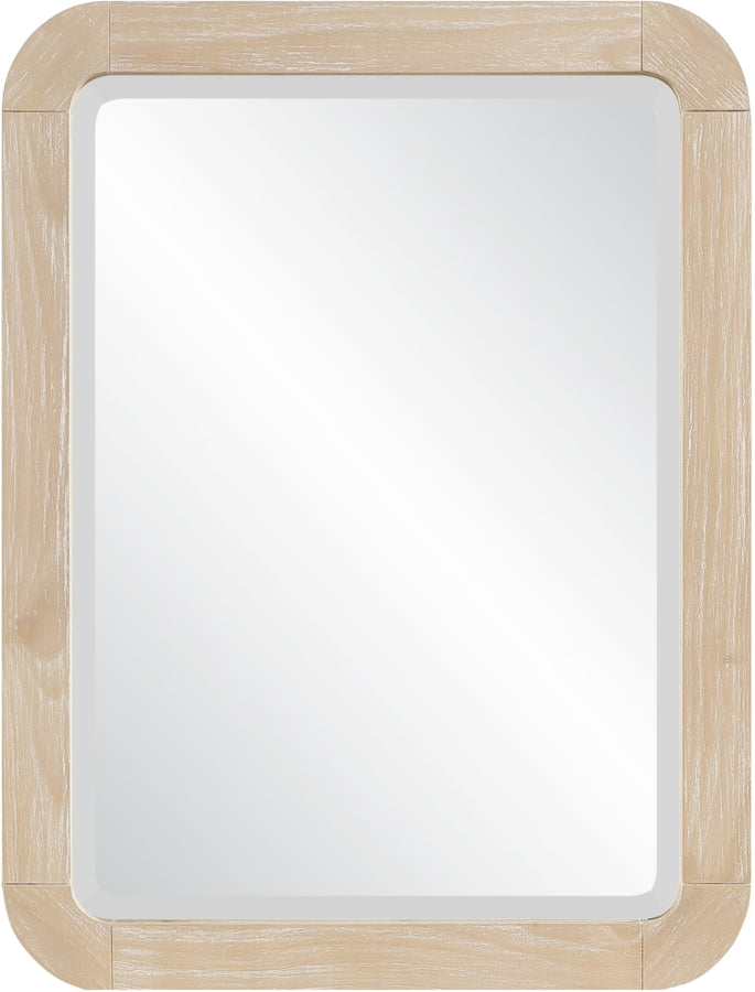 Tiberio 20" W x 42" H Solid Wood Frame Mirror in Natural - TiberioNatural-M