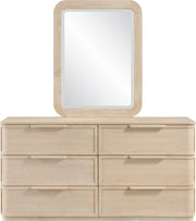 Tiberio 20" W x 42" H Solid Wood Frame Mirror in Natural - TiberioNatural-M
