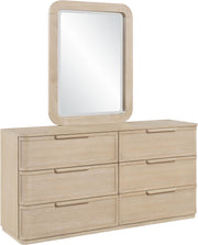 Tiberio 20" W x 42" H Solid Wood Frame Mirror in Natural - TiberioNatural-M