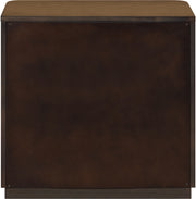 Tiberio 26" Oak Veneer And Solid Wood Nightstand in Brown - TiberioBrown-NS