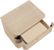 Tiberio 26" Oak Veneer And Solid Wood Nightstand in Natural - TiberioNatural-NS