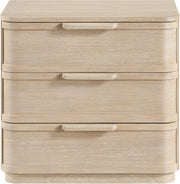 Tiberio 26" Oak Veneer And Solid Wood Nightstand in Natural - TiberioNatural-NS