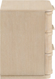 Tiberio 26" Oak Veneer And Solid Wood Nightstand in Natural - TiberioNatural-NS