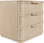 Tiberio 26" Oak Veneer And Solid Wood Nightstand in Natural - TiberioNatural-NS