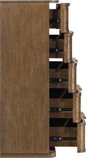 Tiberio Oak Veneer And Solid Wood Chest in Brown - TiberioBrown-CH