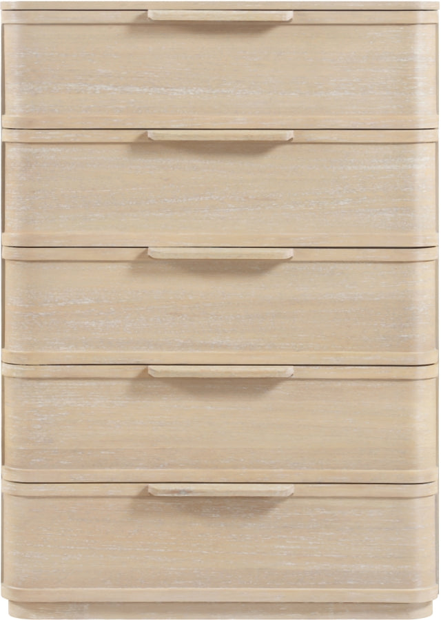 Tiberio Oak Veneer And Solid Wood Chest in Natural - TiberioNatural-CH
