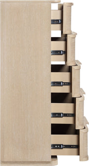 Tiberio Oak Veneer And Solid Wood Chest in Natural - TiberioNatural-CH