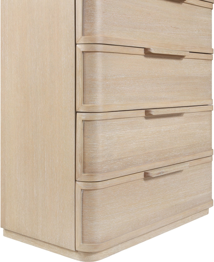 Tiberio Oak Veneer And Solid Wood Chest in Natural - TiberioNatural-CH